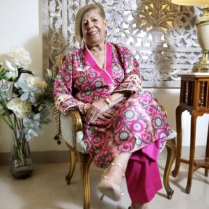 Pink & Magenta Floral Kurta