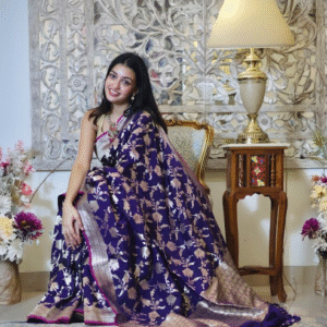 Royal Purple Banarasi Saree